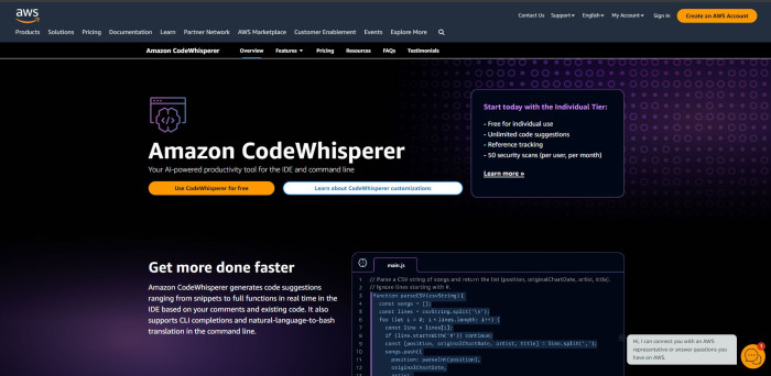 aws codewhisper-compressed