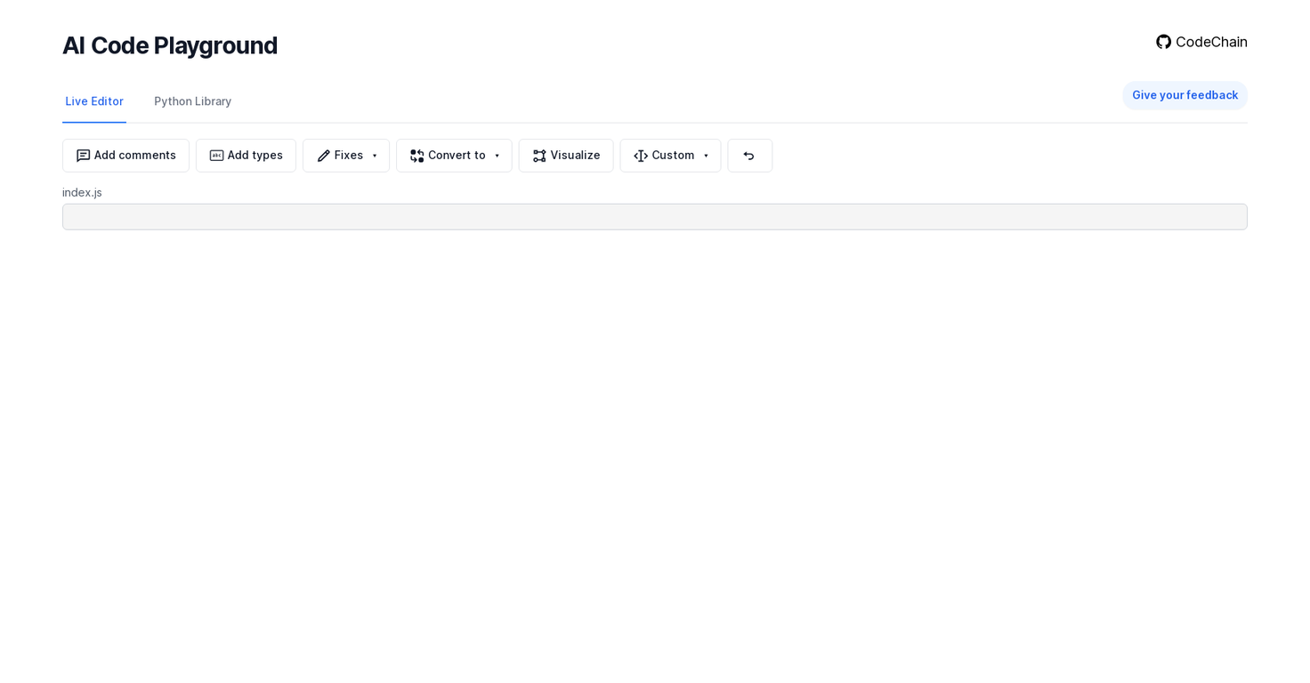 AI Code Playground - Proaitools